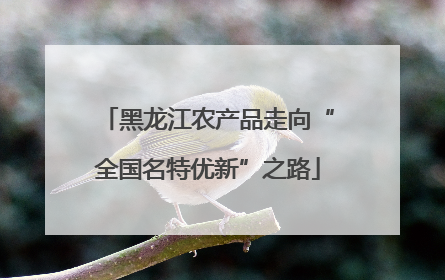 黑龙江农产品走向“全国名特优新”之路