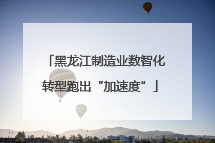 黑龙江制造业数智化转型跑出“加速度”