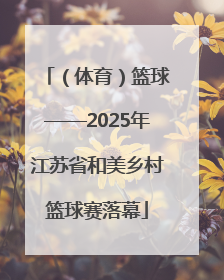 （体育）篮球——2025年江苏省和美乡村篮球赛落幕