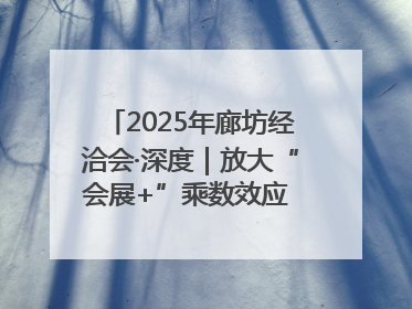 2025年廊坊经洽会·深度｜放大“会展+”乘数效应 打造消费新场景