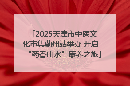 2025天津市中医文化市集蓟州站举办 开启“药香山水”康养之旅