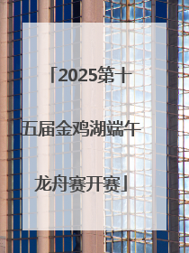 2025第十五届金鸡湖端午龙舟赛开赛