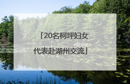 20名柯坪妇女代表赴湖州交流
