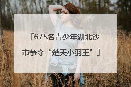 675名青少年湖北沙市争夺“楚天小羽王”