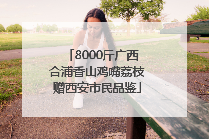 8000斤广西合浦香山鸡嘴荔枝赠西安市民品鉴