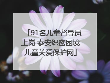91名儿童督导员上岗 泰安织密困境儿童关爱保护网