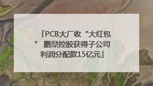 PCB大厂收“大红包” 鹏鼎控股获得子公司利润分配款15亿元